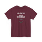 Life Is Better with a Chihuahua Heart Dog Lover Tee