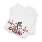 Cycling T‑Shirt — "This Is My Cardio" Bike Heartbeat Tee