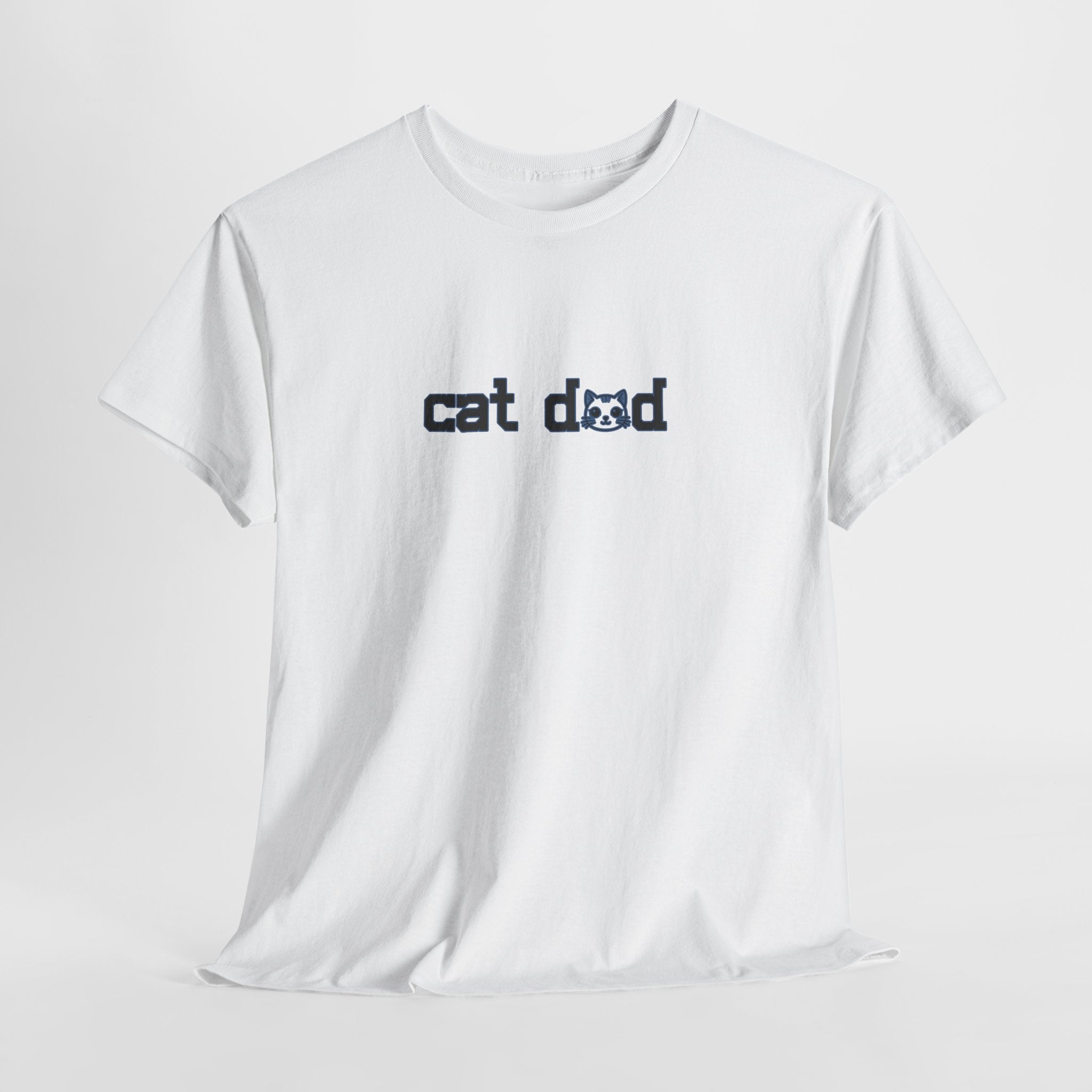 Cat Dad T‑Shirt — Minimalist Funny Cat Lover Tee