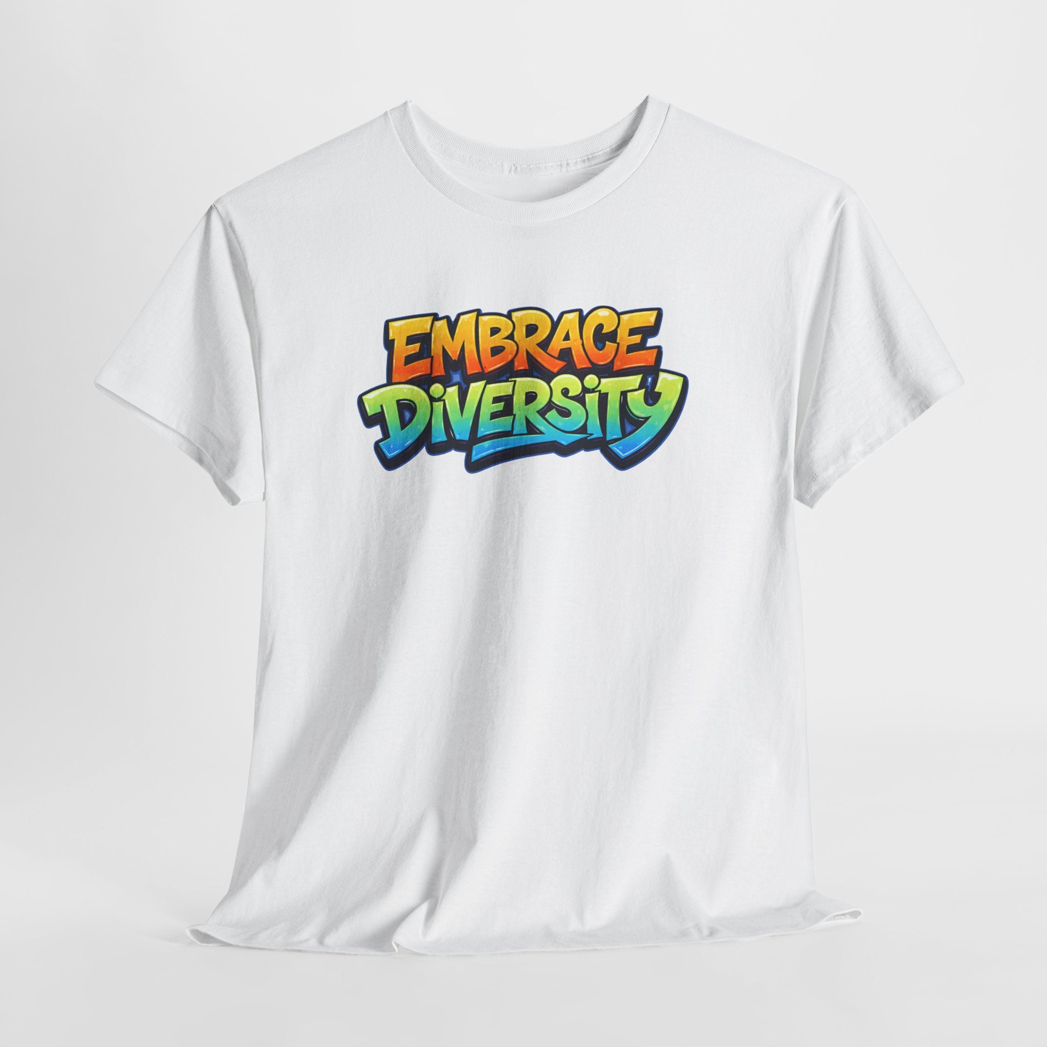 Embrace Diversity T-Shirt — Colorful Graffiti Pride Tee