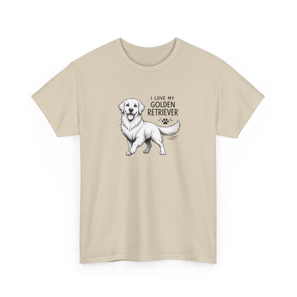Golden Retriever T-Shirt – “I Love My Golden Retriever” Dog Lover Tee