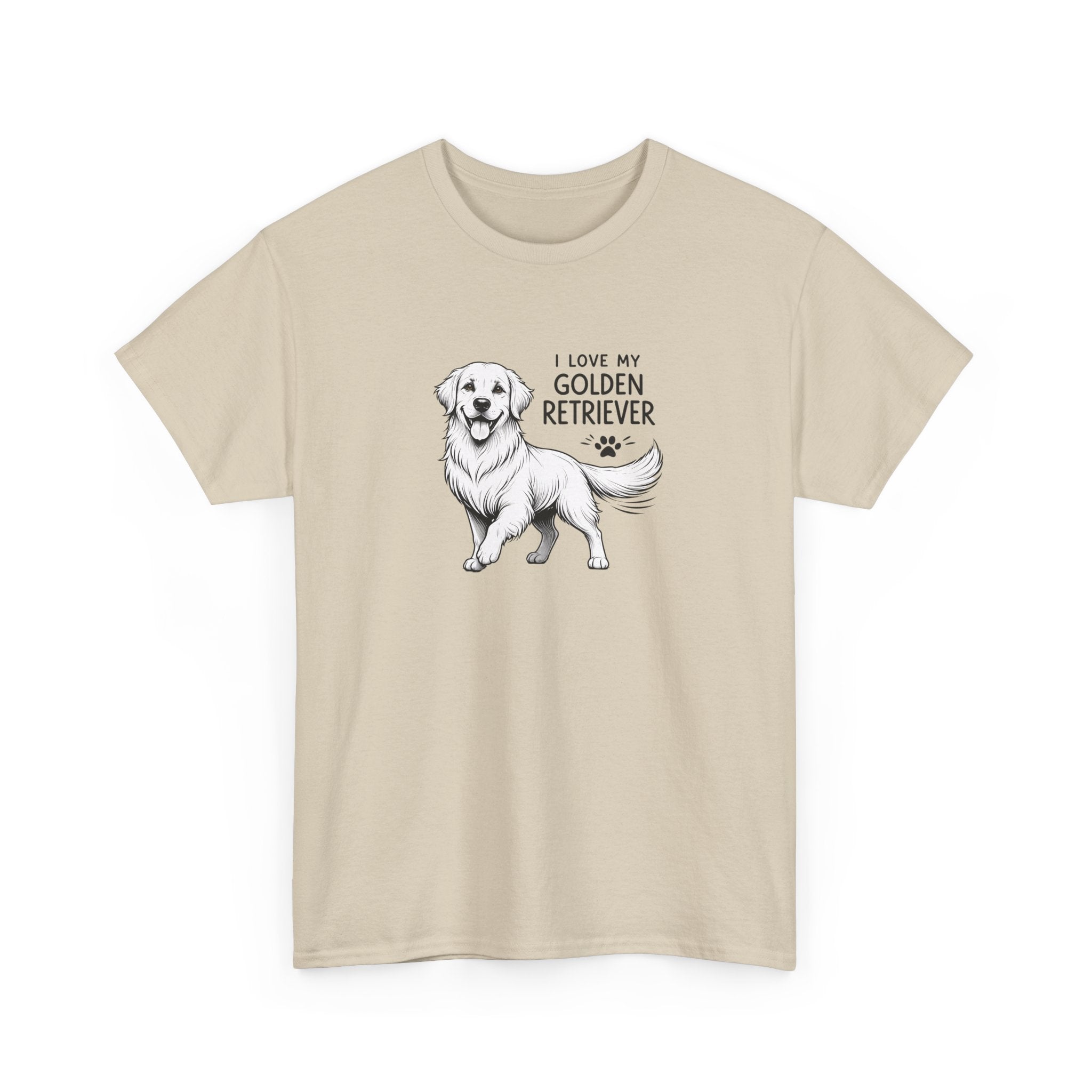 Golden Retriever T-Shirt – “I Love My Golden Retriever” Dog Lover Tee