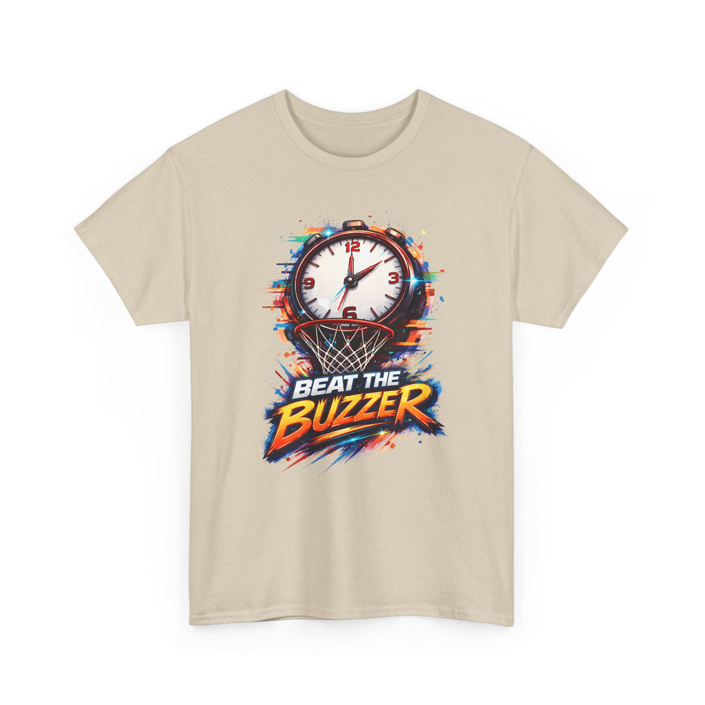 Beat the Buzzer Basketball T-Shirt — Sporty Countdown Graphic Tee