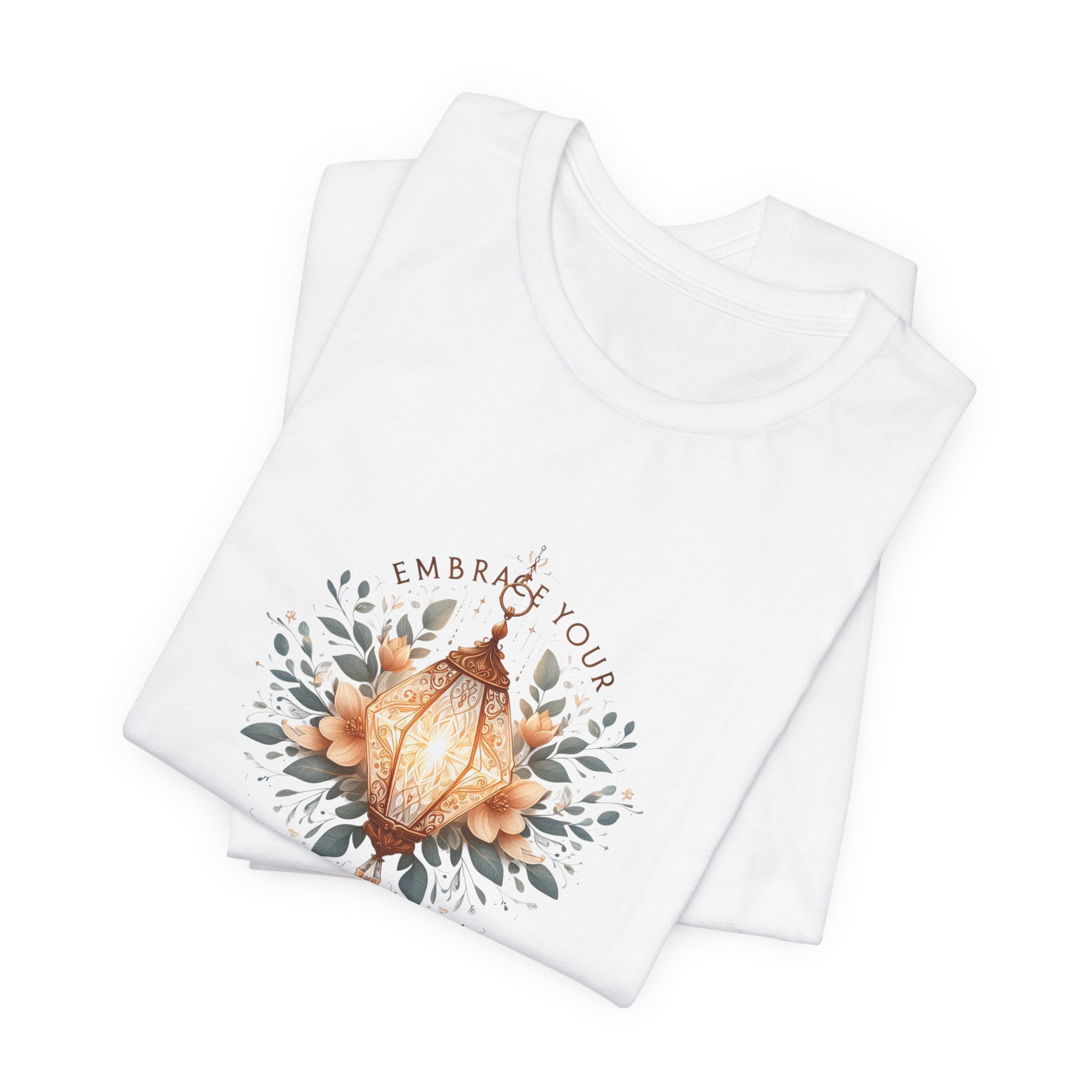 Lotus Lantern Tee — Embrace Your Inner Light Short Sleeve Shirt