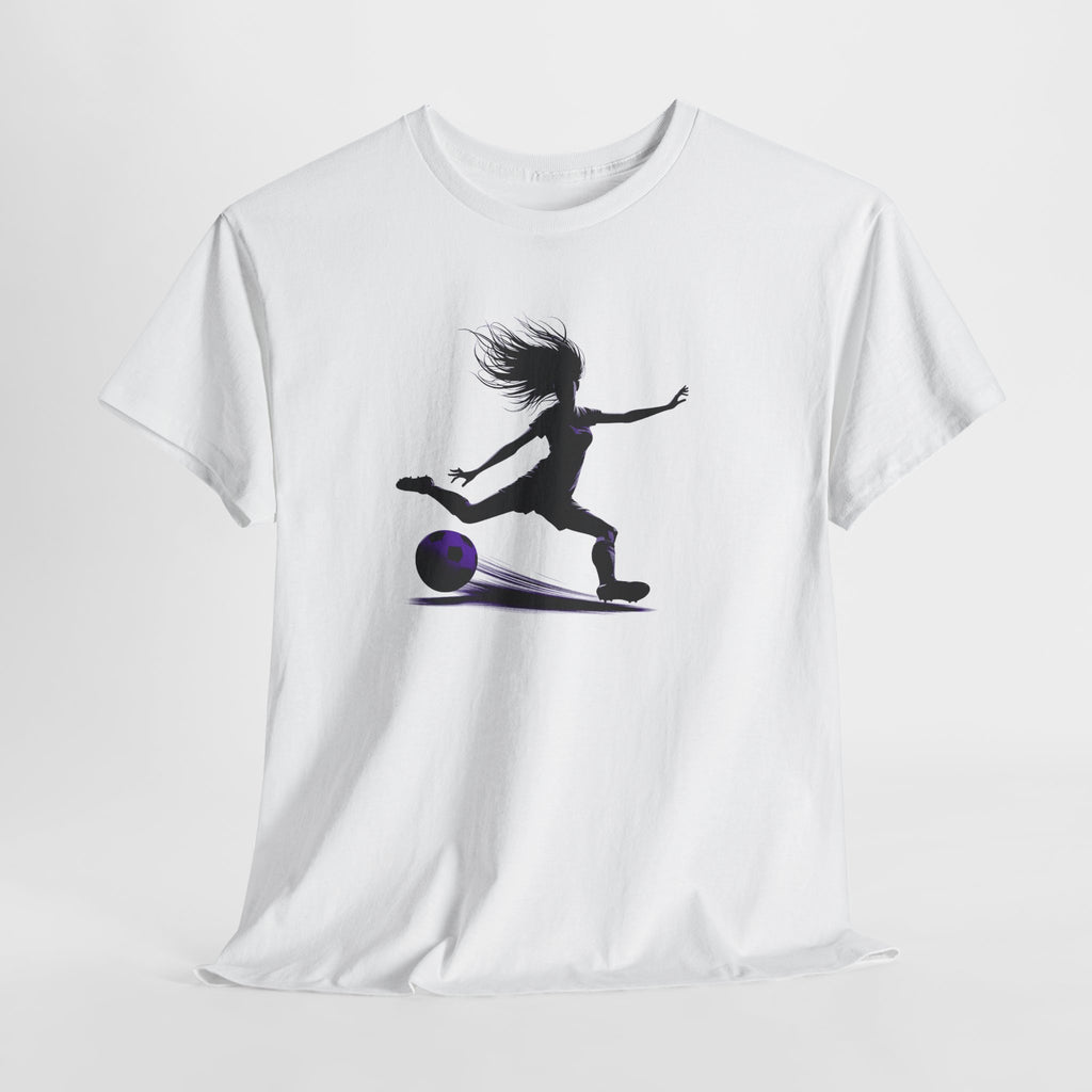 Girls Soccer Silhouette T-Shirt – Soccer Player Graphic Tee