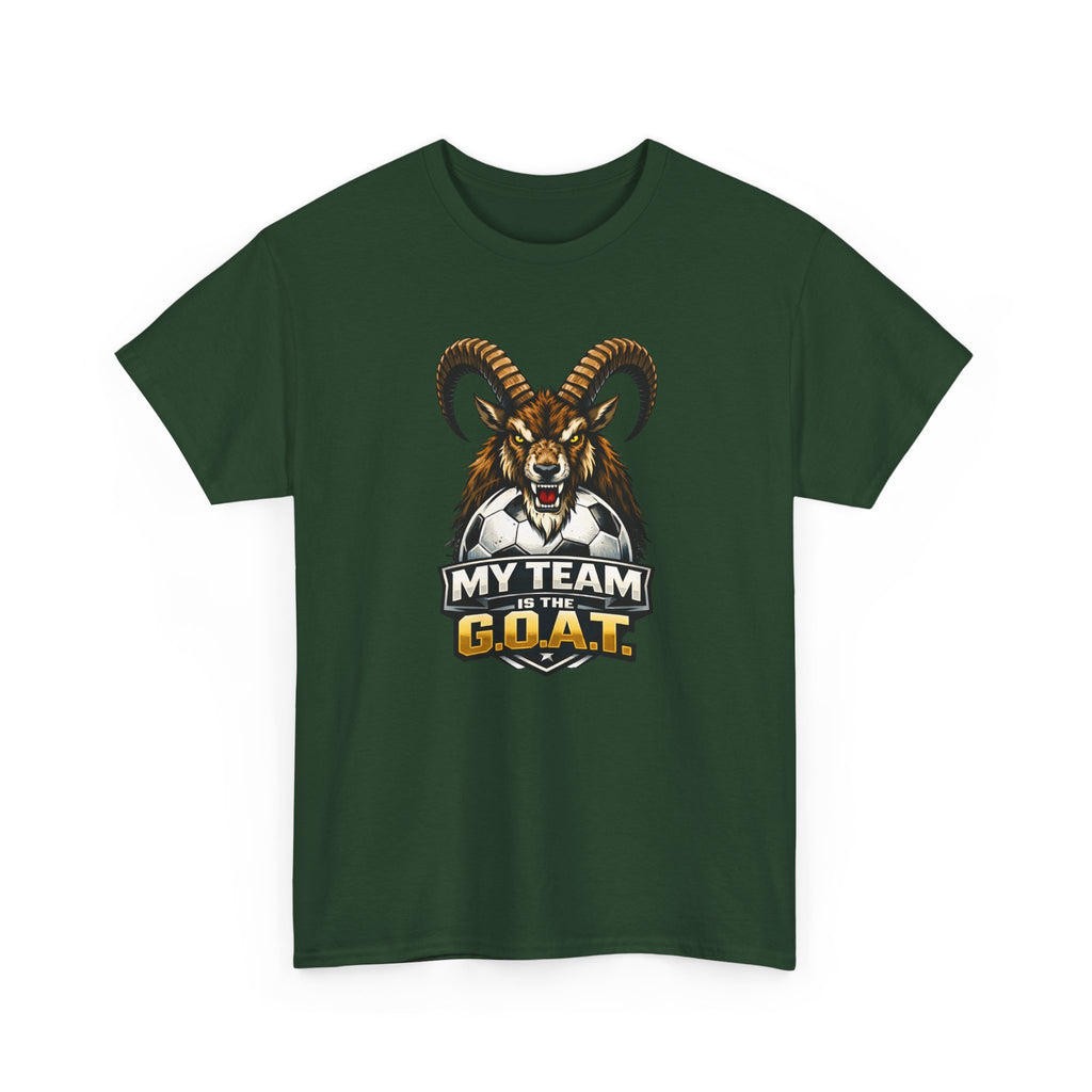 Goat Ibex Soccer Tee — "My Team Is the GOAT" Sports Fan T-Shirt