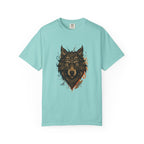 Wolf Head Graphic T-Shirt — Intricate Tribal Wolf Art Tee