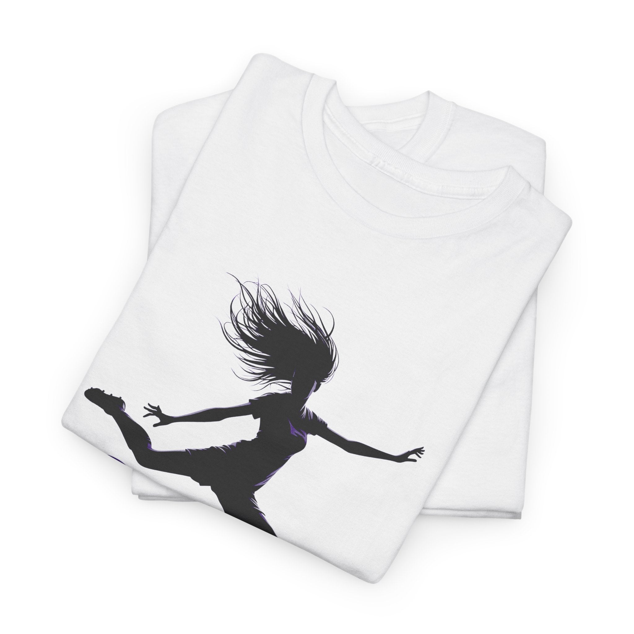 Girls Soccer Silhouette T-Shirt – Soccer Player Graphic Tee