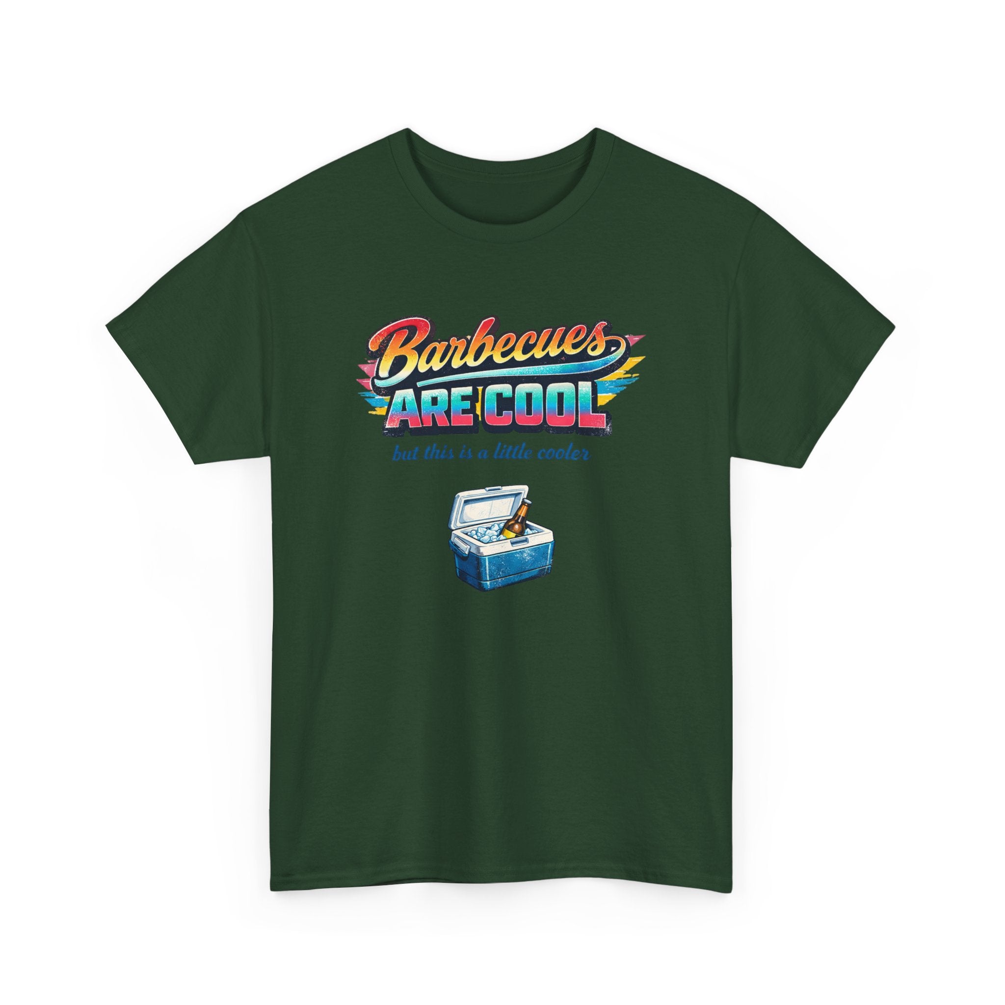 Barbecues Are Cool but this is a little cooler Funny Retro BBQ Tee