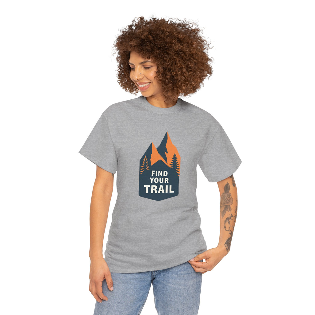 Find Your Trail T‑Shirt — Mountain Hiking Adventure Tee