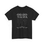Teacher Floral Rain T-Shirt — Elegant Teacher Appreciation Tee