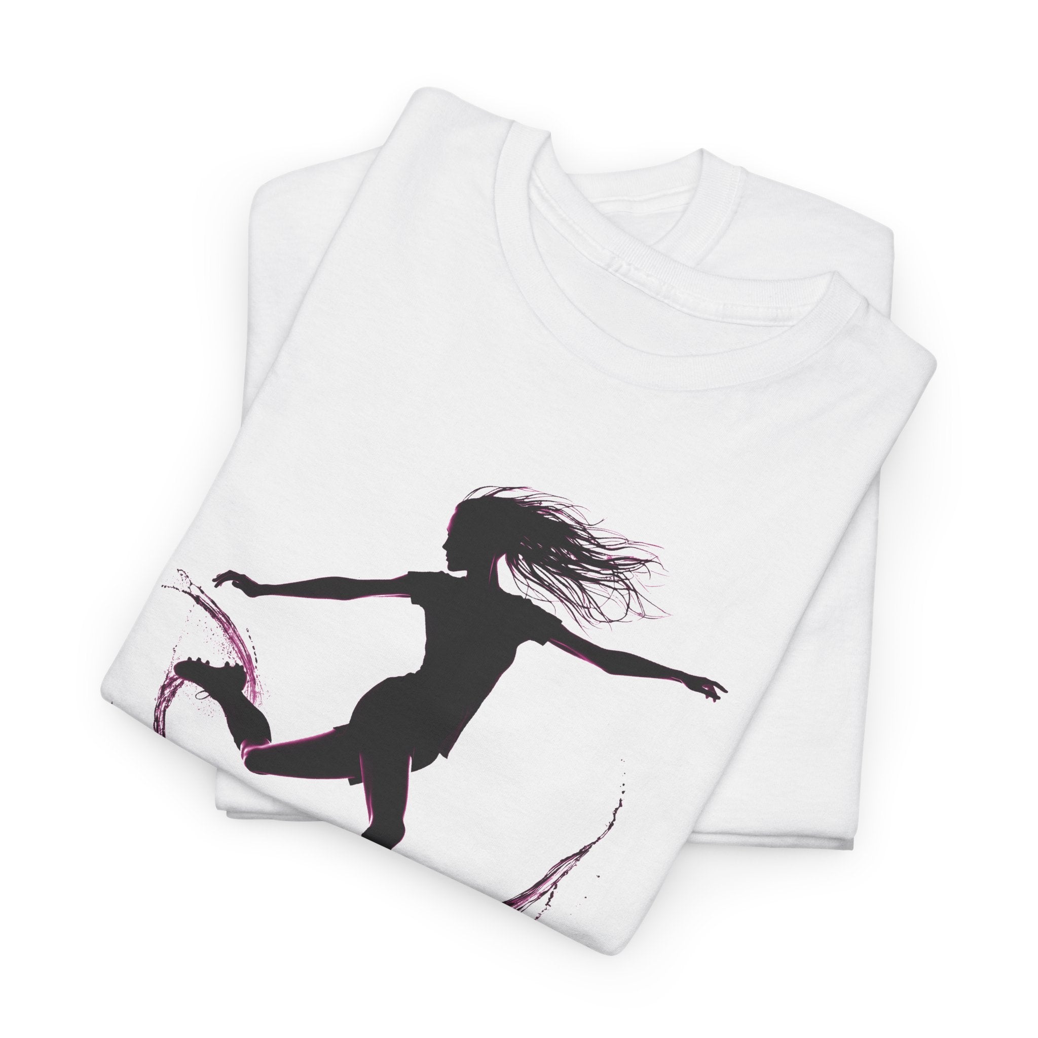 Woman Soccer Player Silhouette T‑Shirt