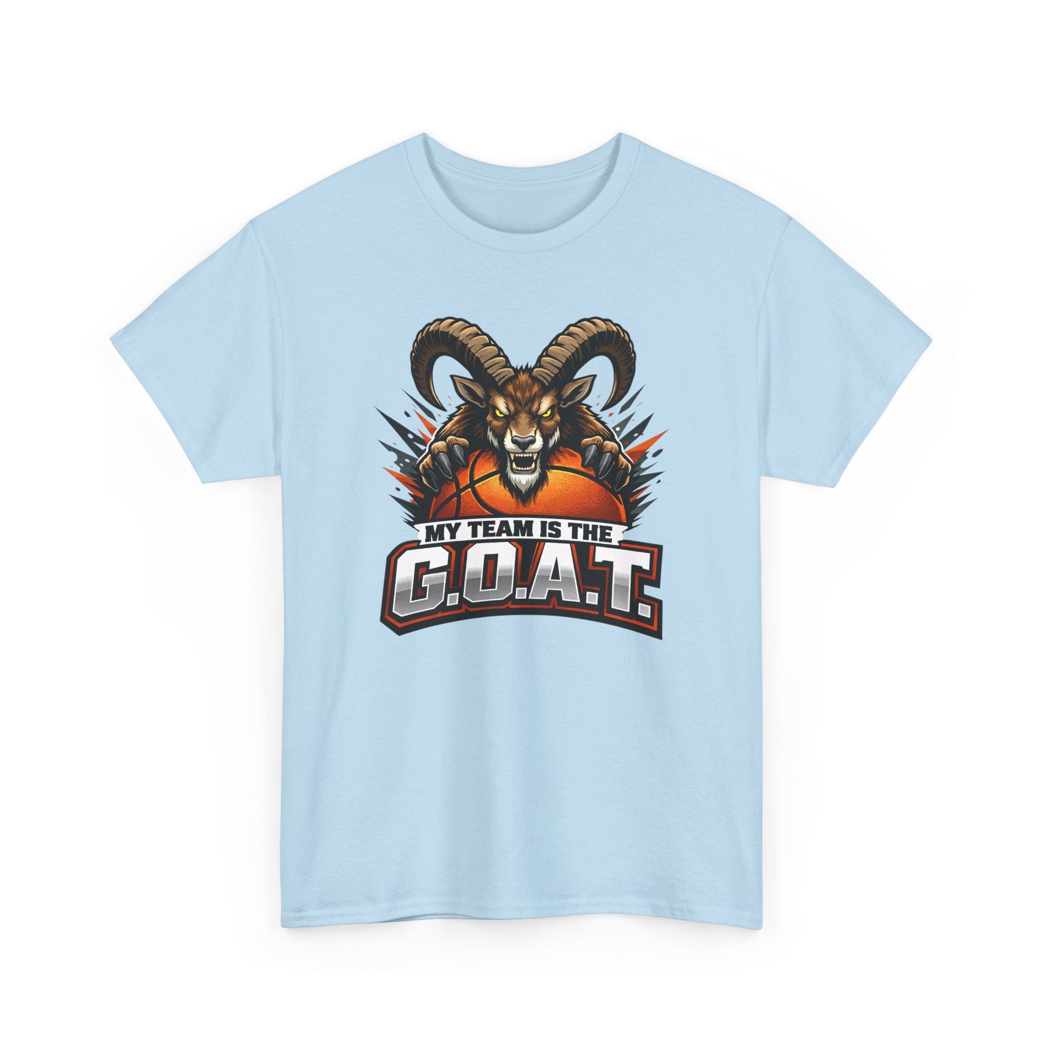G.O.A.T. Graphic Tee — Fierce Goat Basketball Player Fan Shirt