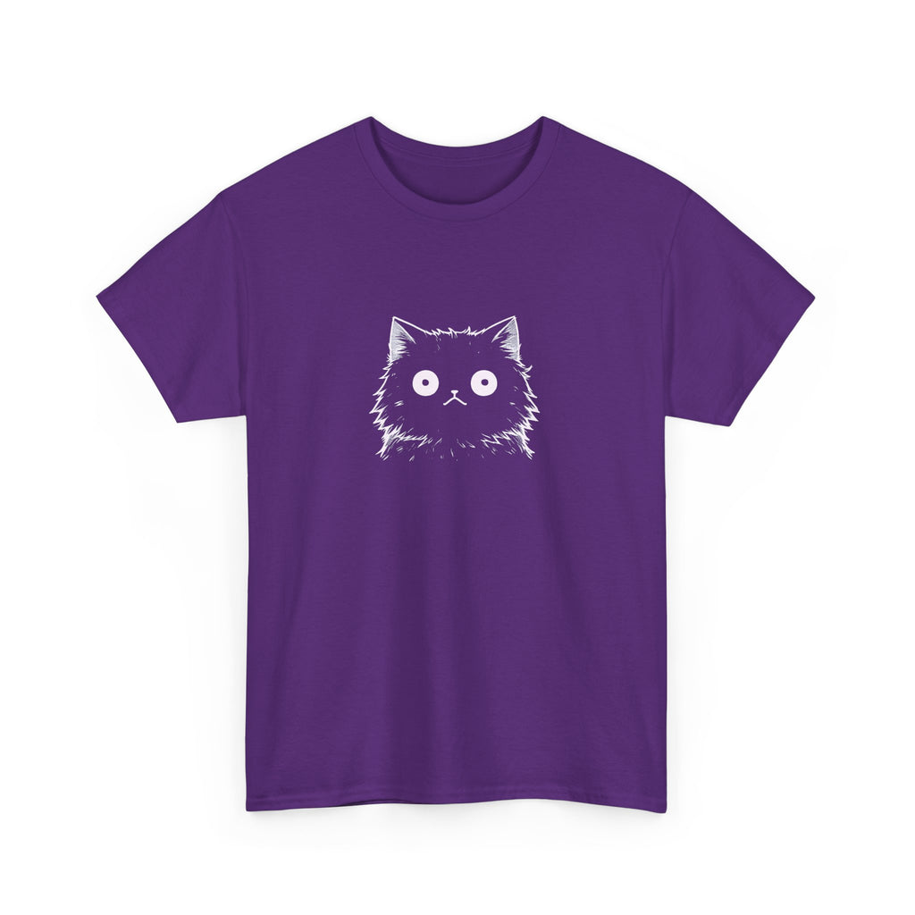 Cat Face Graphic Tee – Cute Minimalist Kitten T-Shirt