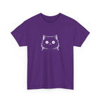 Cat Face Graphic Tee – Cute Minimalist Kitten T-Shirt