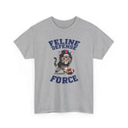 Feline Defense Force T-Shirt — Cute Football Cat Tee for Cat Lovers & Sports Fans