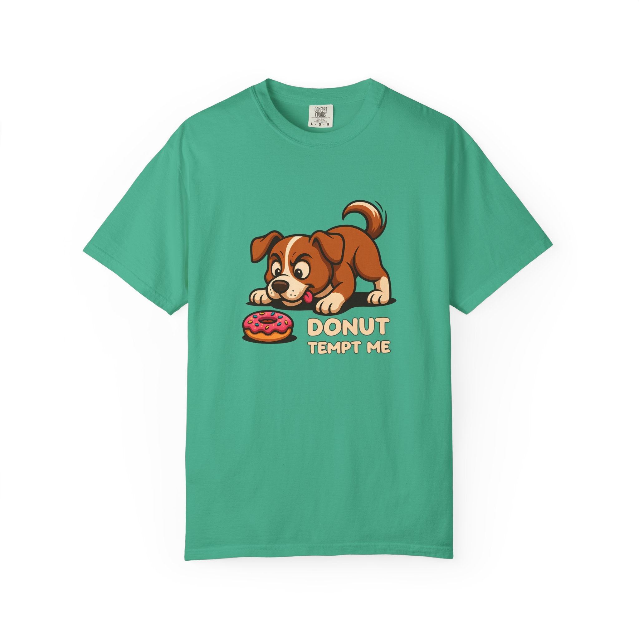 Donut Tempt Me T-Shirt — Cute Puppy & Donut Graphic Tee