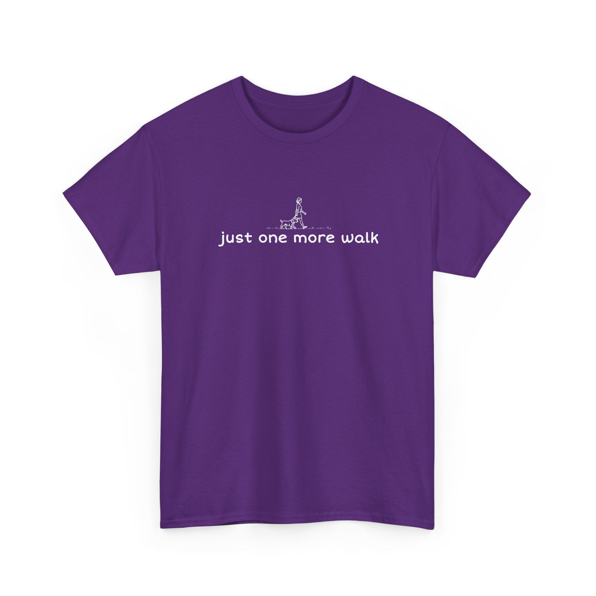 “just one more walk” Minimal Dog Walking Tee For Her