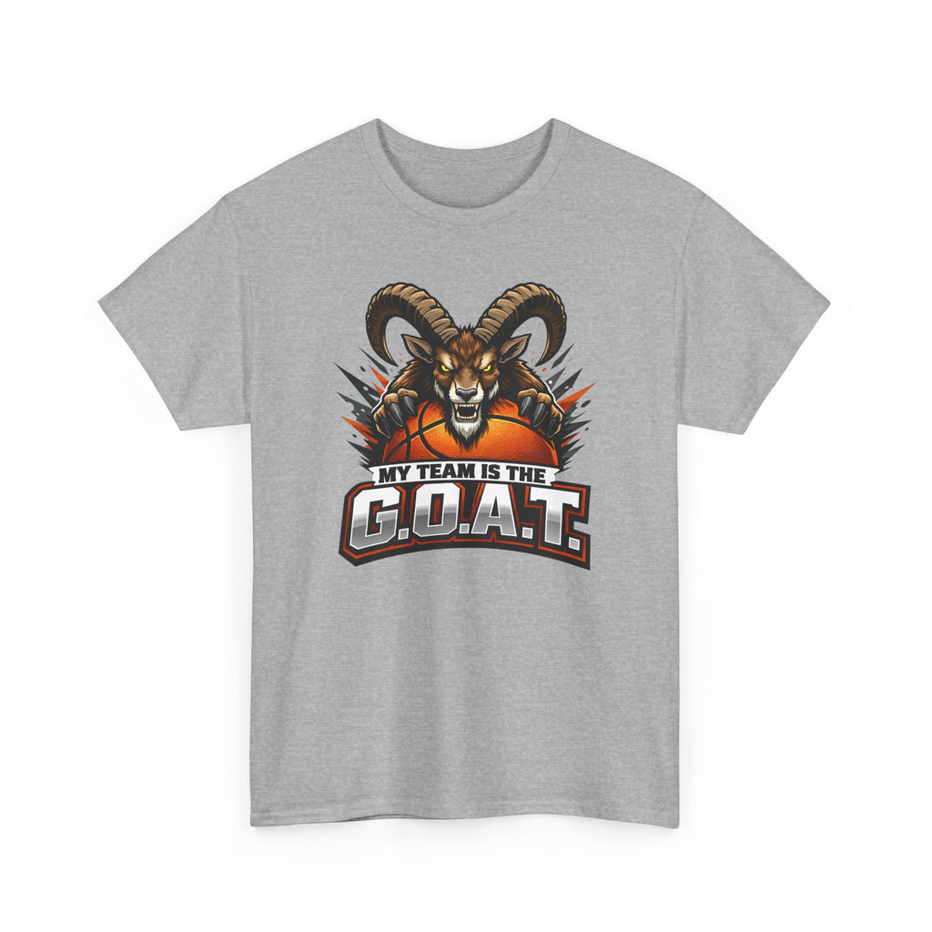 G.O.A.T. Graphic Tee — Fierce Goat Basketball Player Fan Shirt