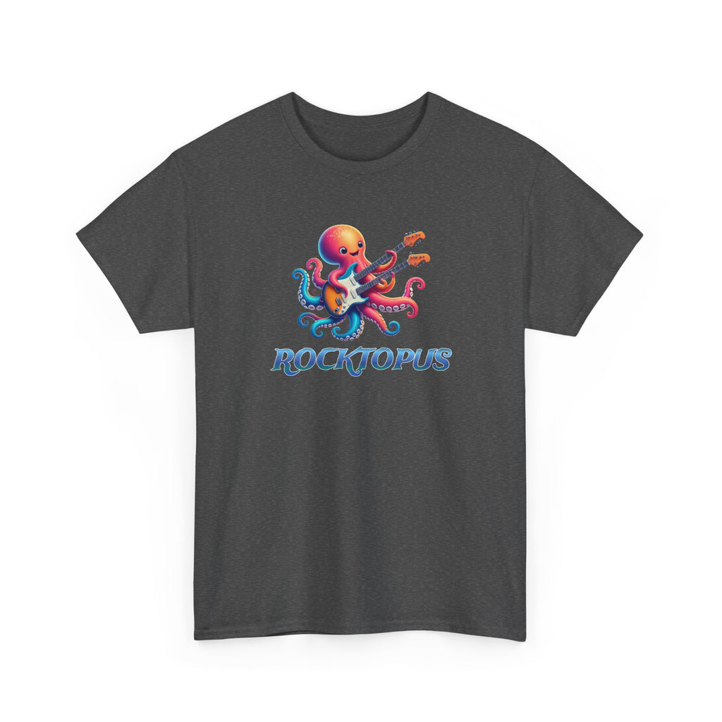 Rocktopus T-Shirt — Colorful Octopus Playing Guitar Tee