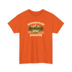 Adventure Awaits T-Shirt — Vintage Mountain Canoe Graphic Tee