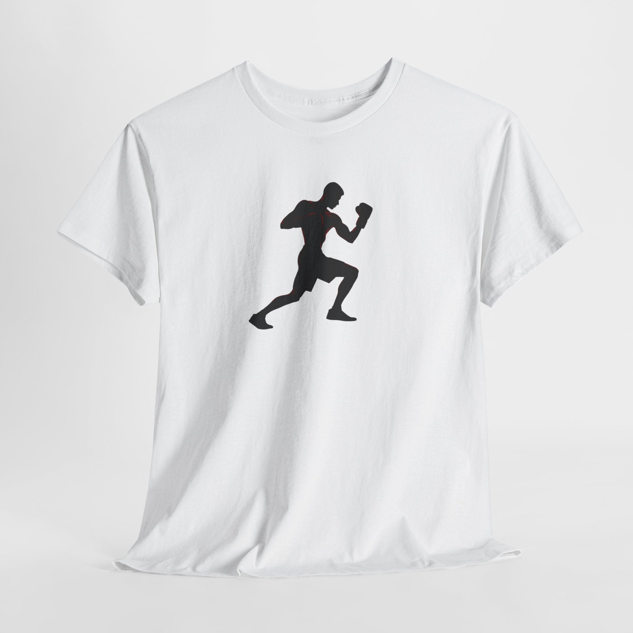 Boxer Silhouette T-Shirt — Minimal Boxing Gym Tee