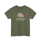 "Exhausted but Thriving" Cute Relaxed Graphic Tee
