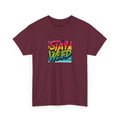 Stay Weird T-Shirt — Retro Rainbow Typography Tee