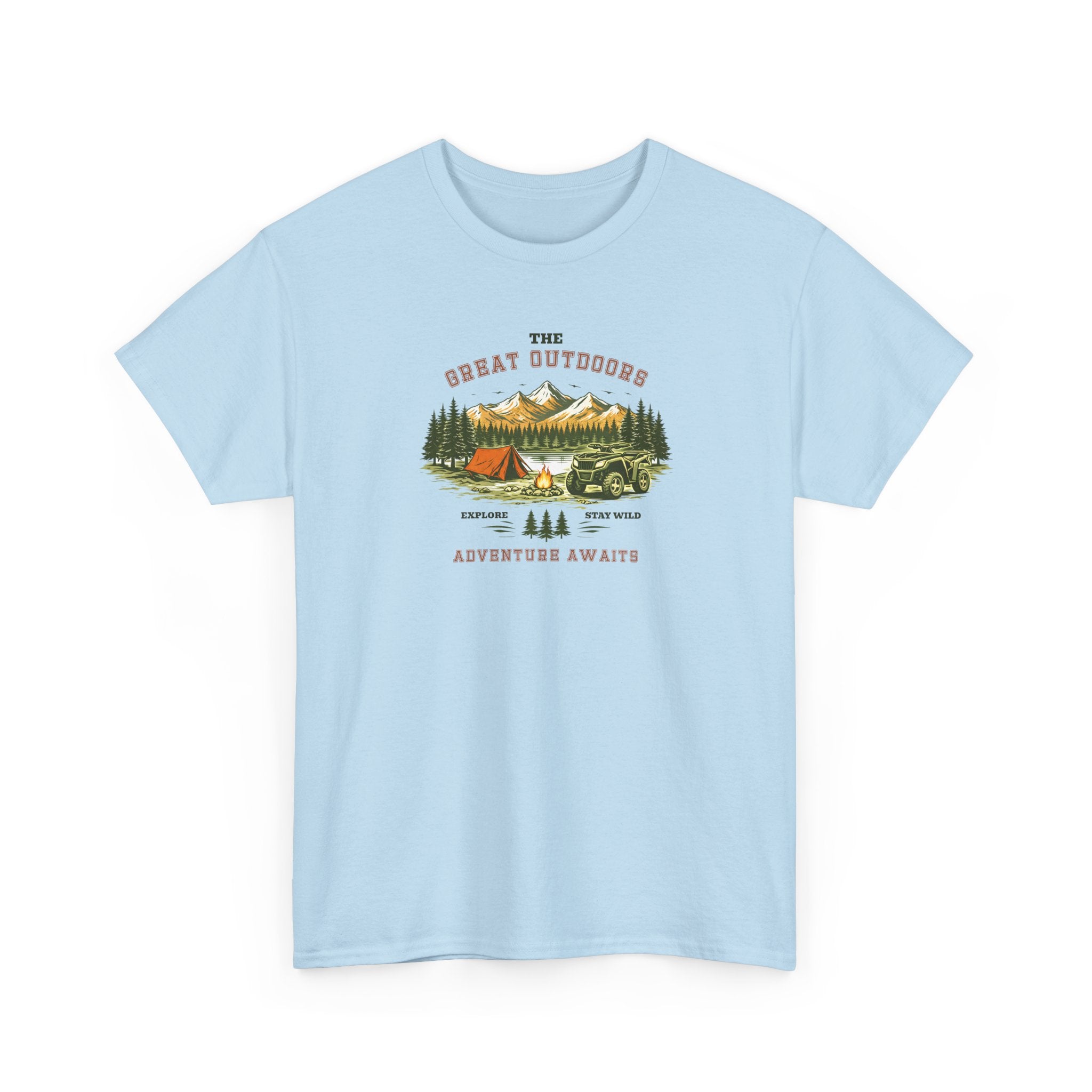 Outdoor Adventure T-Shirt — "The Great Outdoors"  ATV Nature Camping Tee