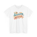 Surviving Adulting T-Shirt — Funny Retro Coffee Graphic Tee for Adults