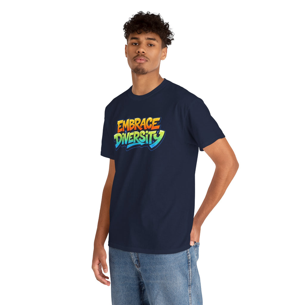 Embrace Diversity T-Shirt — Colorful Graffiti Pride Tee