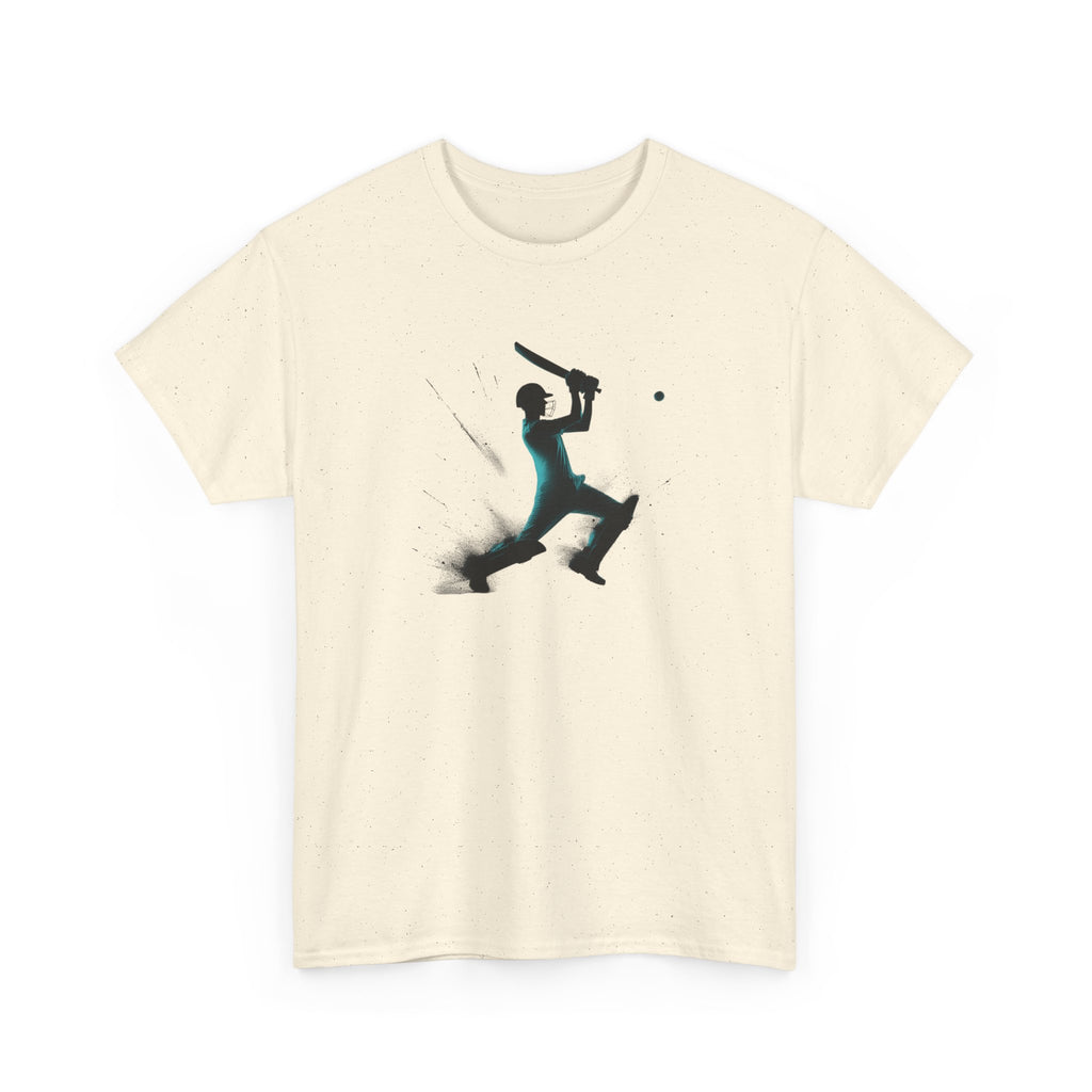 Cricket Batter Silhouette Tee — Action Sports Cricket T‑Shirt