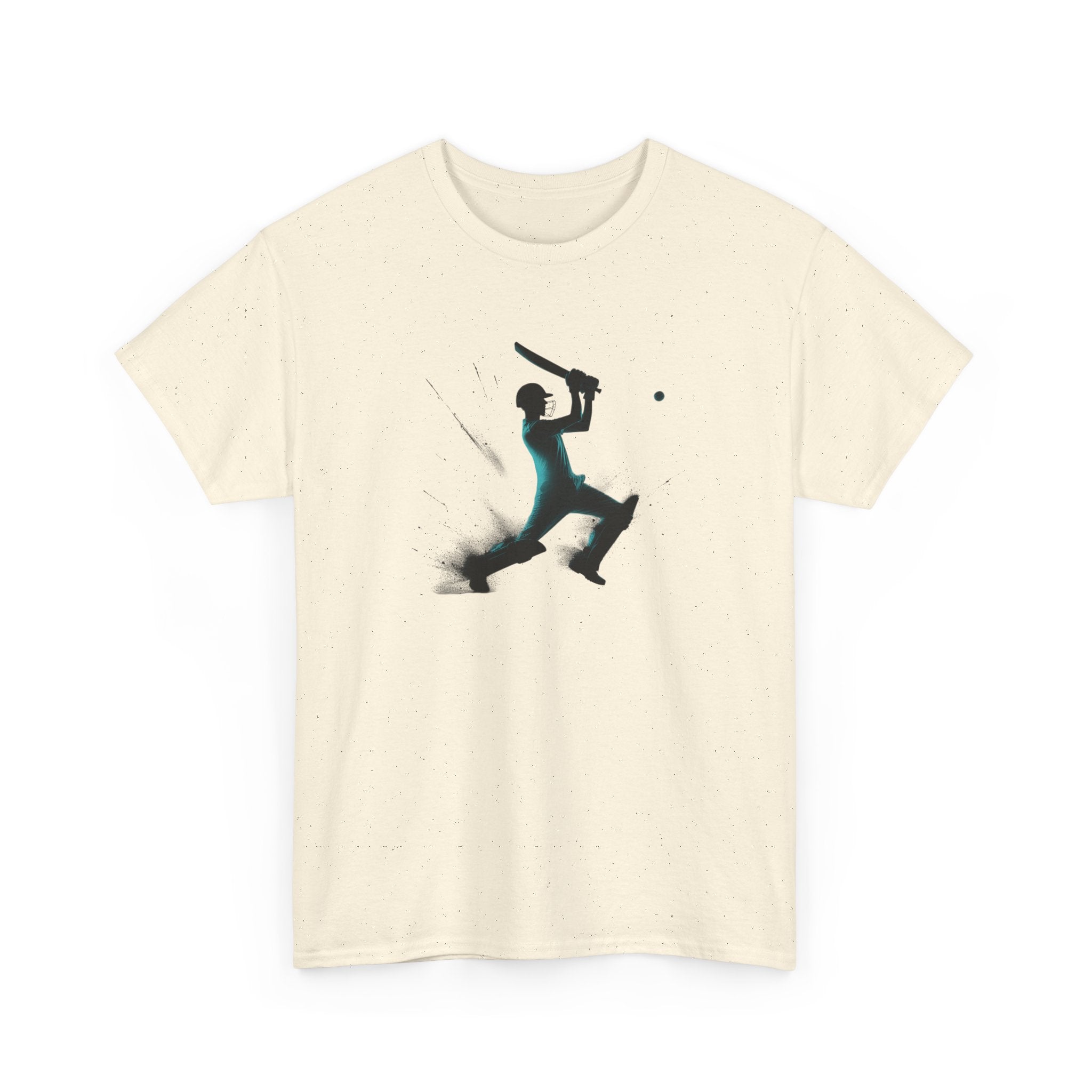 Cricket Batter Silhouette Tee — Action Sports Cricket T‑Shirt