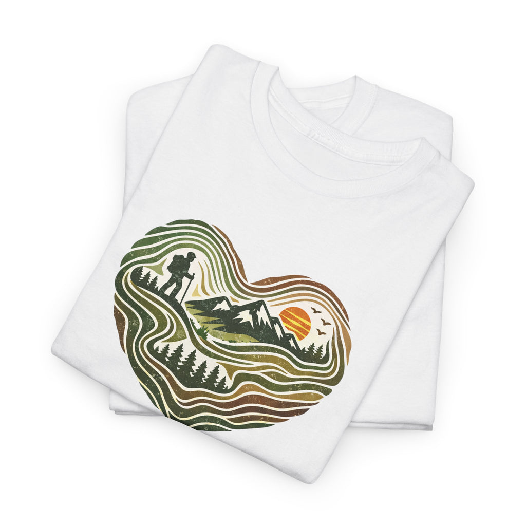 Where I Reset Tee — Nature Heart Hiking T‑Shirt