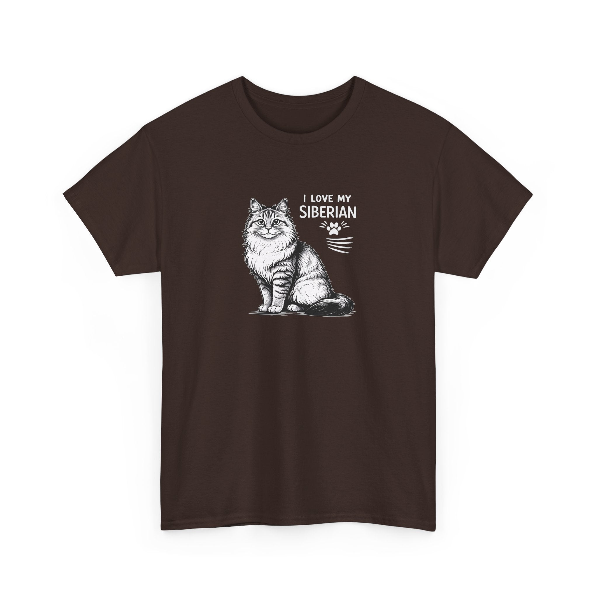 Siberian Cat T-Shirt — "I Love My Siberian" Tee