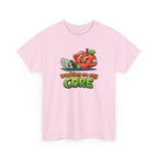 Working on My Core Funny Exercise T-Shirt —  Retro Apple Fitness Tee