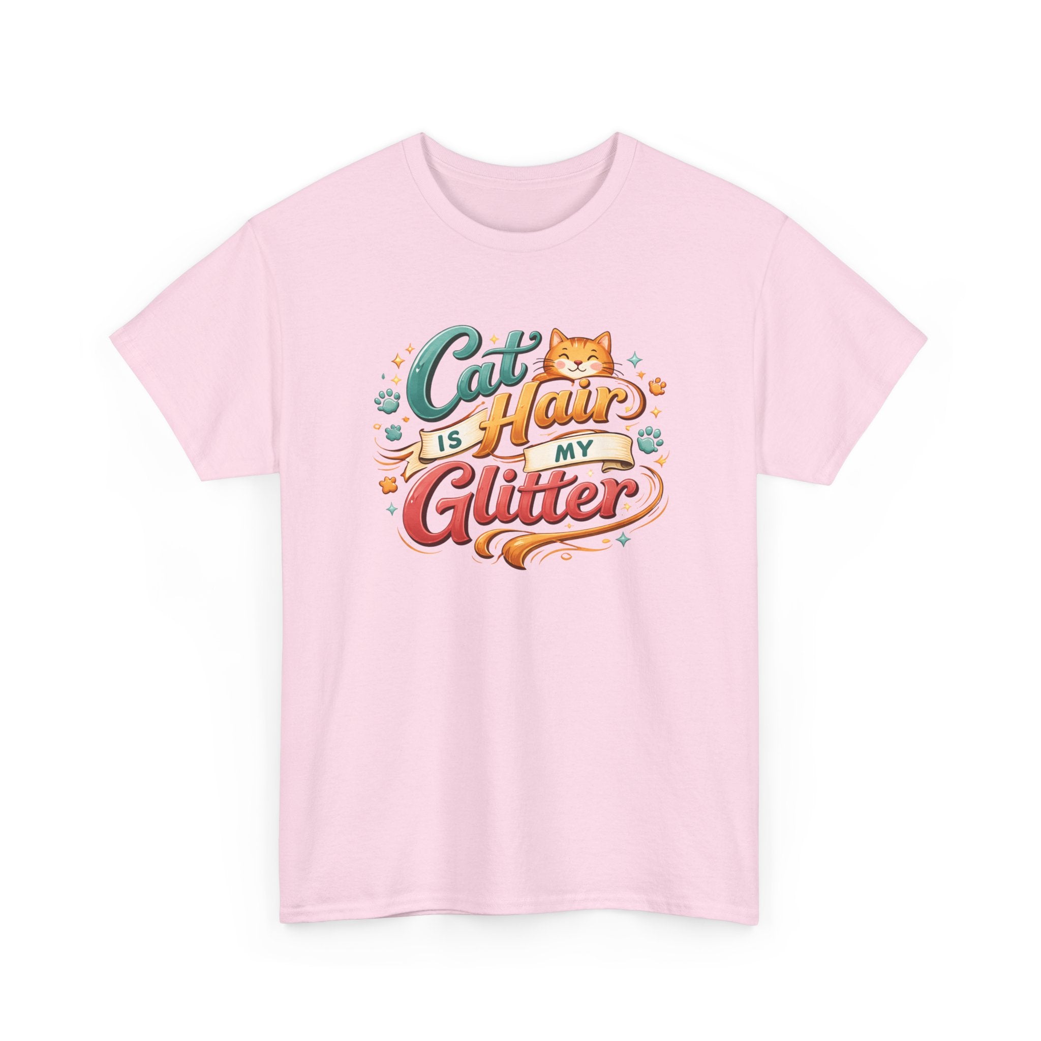 Cat Hair Is My Glitter T-Shirt Funny Cat Lovers Tee