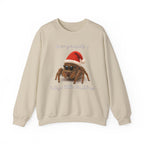 Cute Jumping Spider Christmas Sweatshirt – "Have yourself a hairy little Christmas"