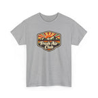 Fresh Air Club T-Shirt — Retro Mountain Sunset Outdoor Tee