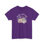 Relaxing Tea Illustration T-Shirt — "Breathe in, Exhale Doubt" Comfort Tee