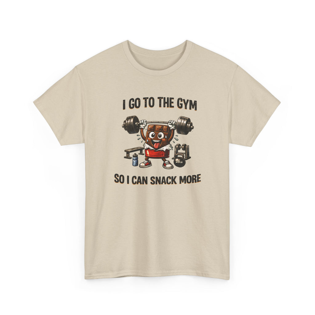 I Go to the Gym So I Can Snack More - Funny Fitness Gym Snack T‑Shirt