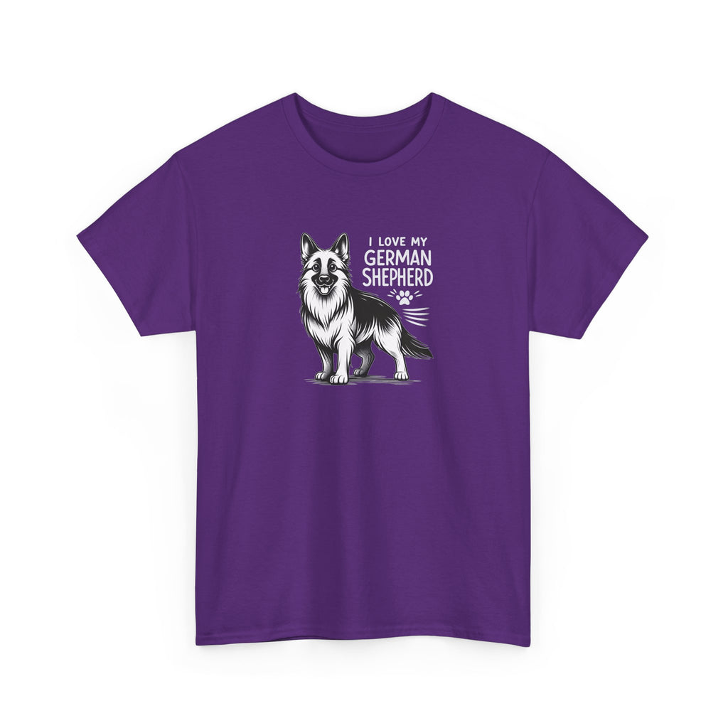 I Love My German Shepherd T-Shirt — Cute German Shepherd Dog Tee for Dog Lovers