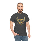 Born to Ride T‑Shirt — Motorcycle Wings Graphic Tee