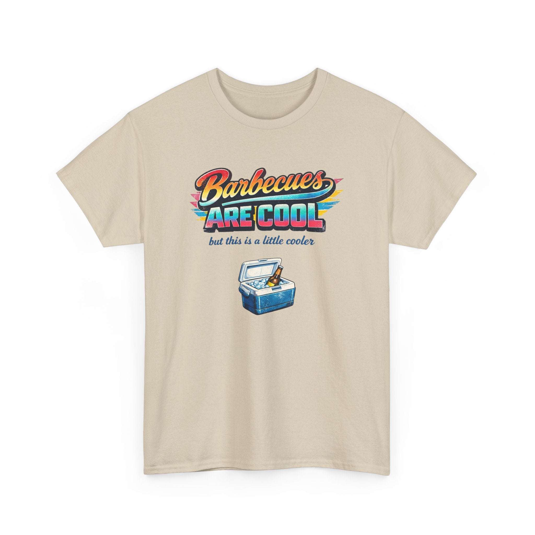 Barbecues Are Cool but this is a little cooler Funny Retro BBQ Tee