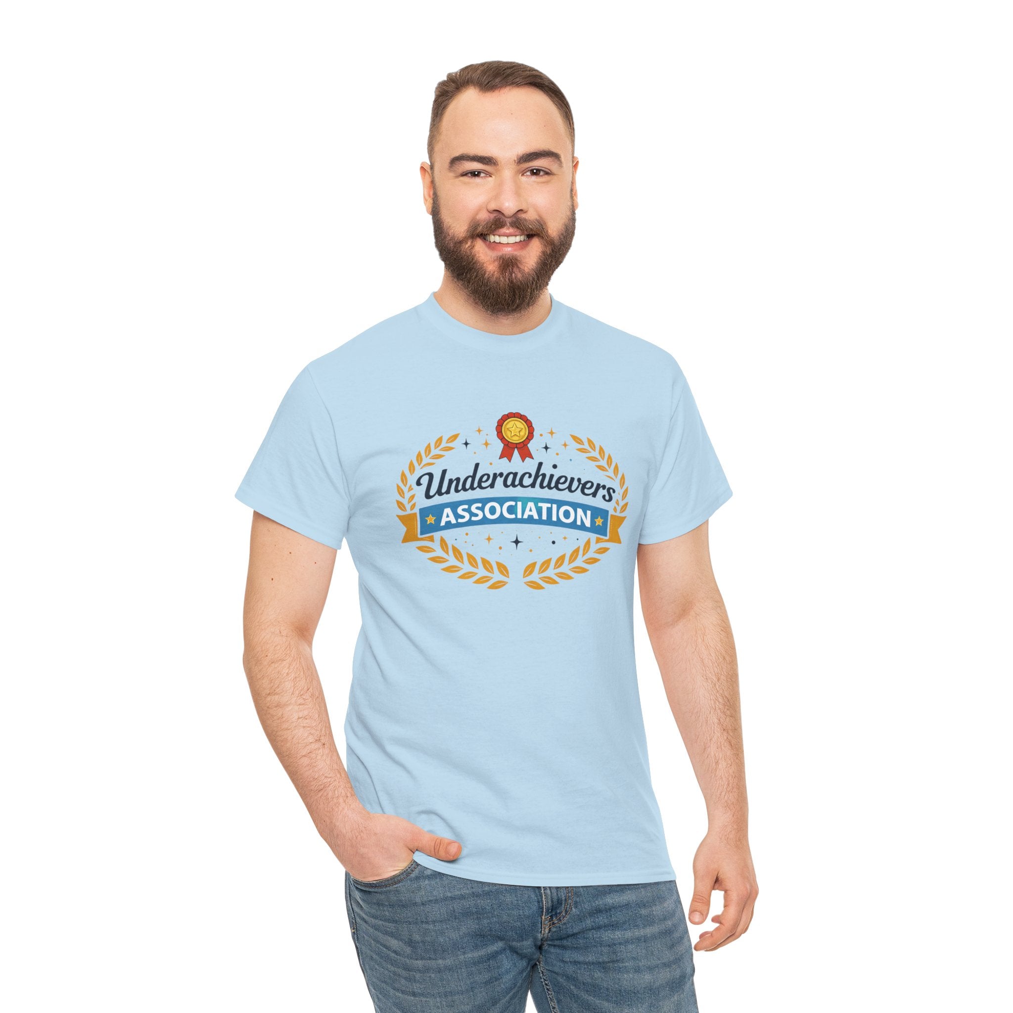 Underachievers Association T-Shirt — Funny Retro Badge Graphic Tee