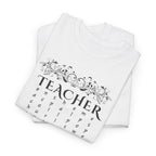 Teacher Floral Rain T-Shirt — Elegant Teacher Appreciation Tee
