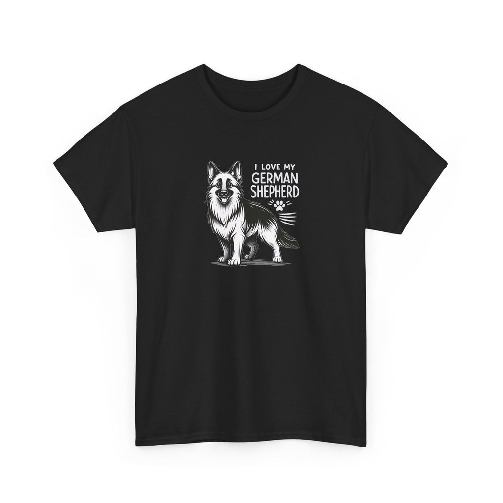 I Love My German Shepherd T-Shirt — Cute German Shepherd Dog Tee for Dog Lovers