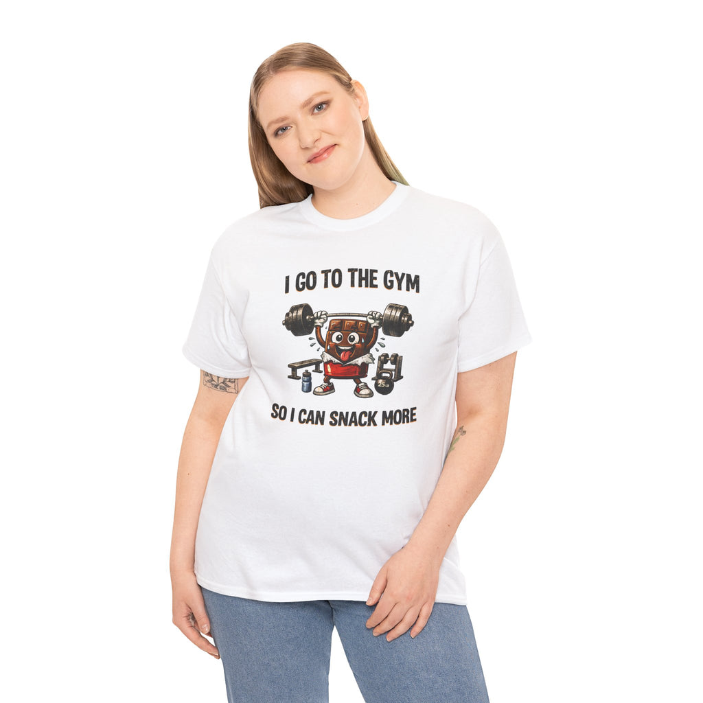 I Go to the Gym So I Can Snack More - Funny Fitness Gym Snack T‑Shirt