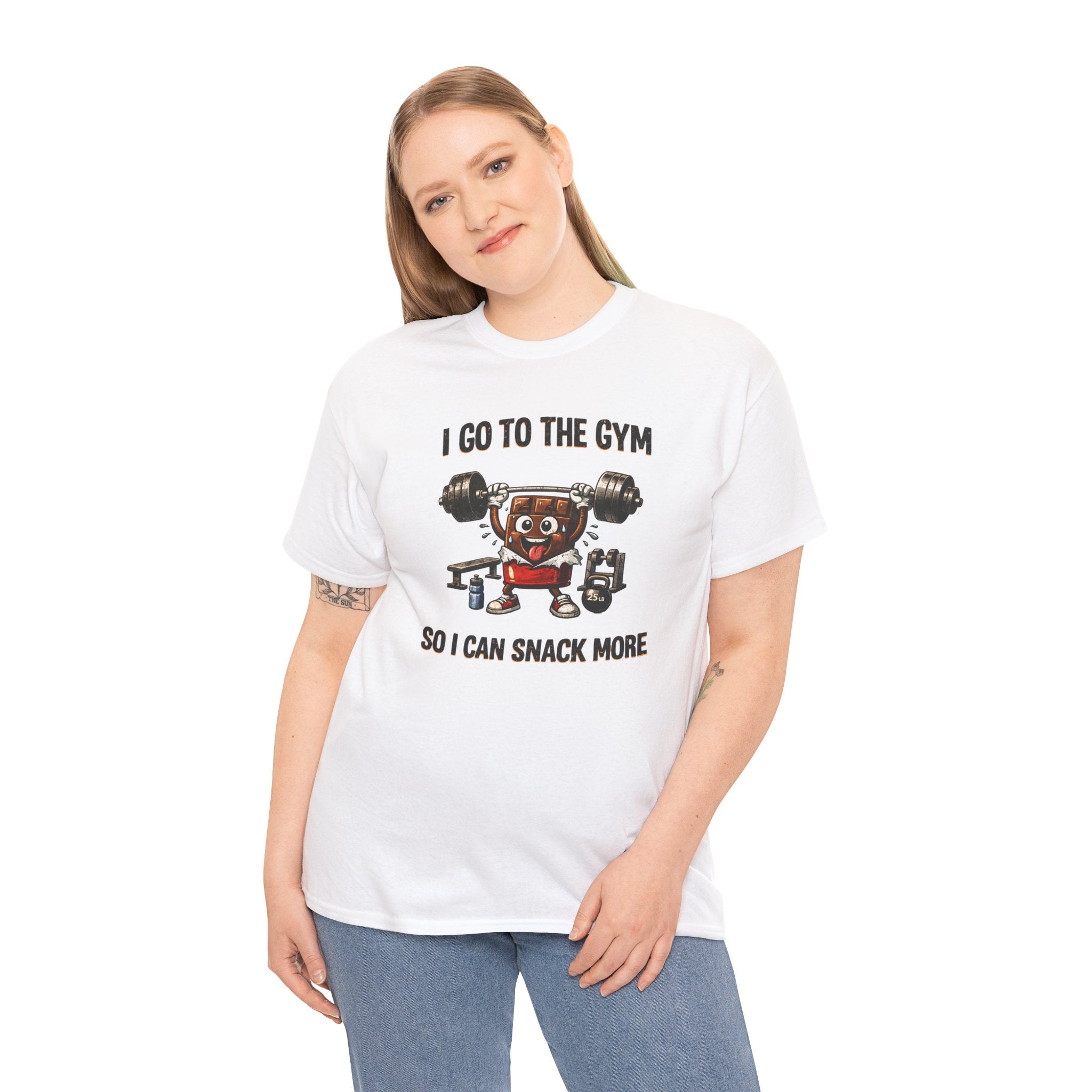 I Go to the Gym So I Can Snack More - Funny Fitness Gym Snack T‑Shirt