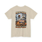 Hiking Is Hard, Chillin' Is Easy T-Shirt — Outdoor Camping Adventure Tee